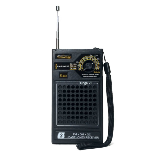 Rádio Portátil -rm-psmp32 -om/fm/oc - Motobras PRETO