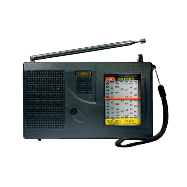 RADIO RECEPTOR 7 FXS OM OC FM PSMP71 SÓ PILHA