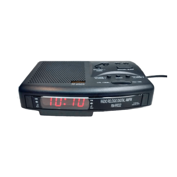 Rádio Relógio Digital AM/FM Motobras RM-RRD22